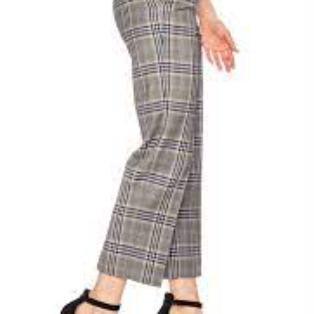 Tibi high waisted, cropped plaid slacks - Size 0